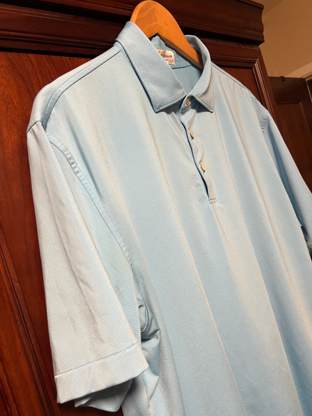 Like New Peter Millar Summer Comfort Stretch Light Blue Golf ⛳️ Tennis 🎾 Polo!